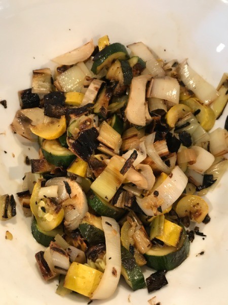 Grilled Vegetable Salad on plate