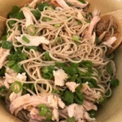 Cold Soba Noodle Salad in bowl