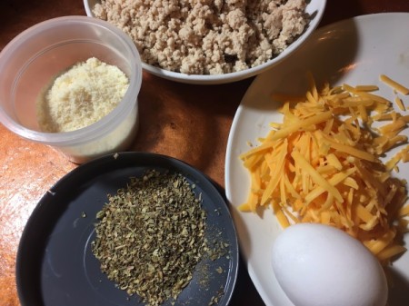 High Protein Cheesy Breadsticks ingredients