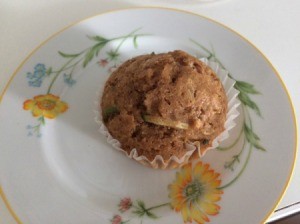 Zucchini Muffin on plate