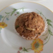 Zucchini Muffin on plate