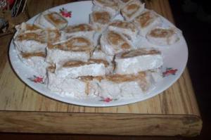 A plate of banana candy.