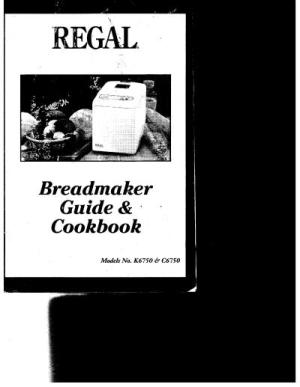 Regal Bread Maker Instruction Manuals And Recipes ThriftyFun   Tff82786354 S 