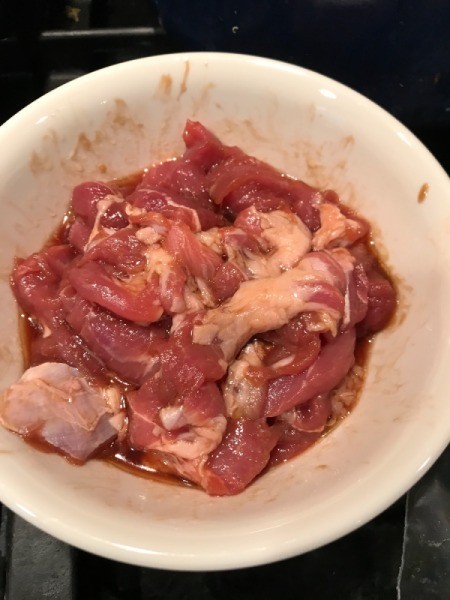 marinating pork