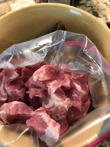 pork shoulder pieces