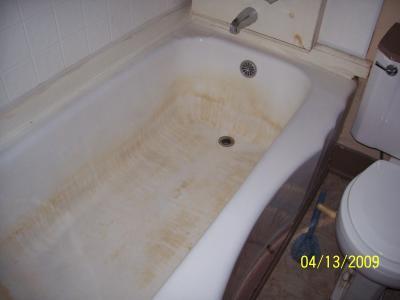 Cleaning Yellow Stains On An Old Porcelain Tub Thriftyfun