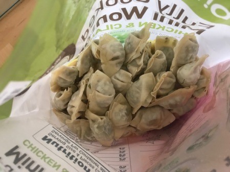 Instant Wonton Noodles on package