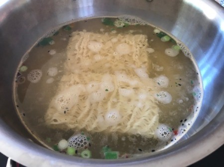 ramen Noodles in pot