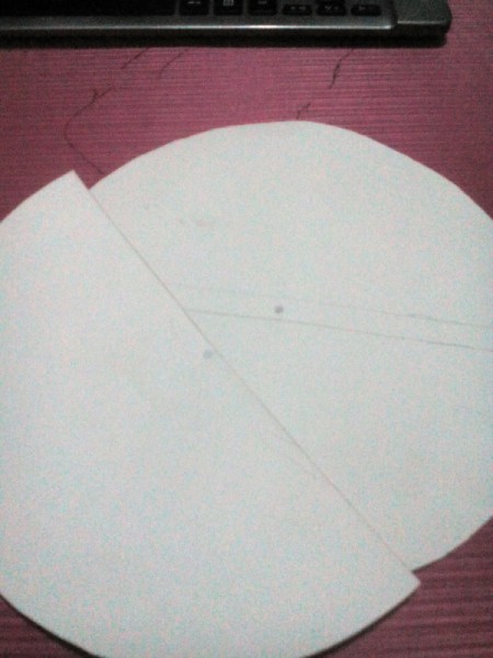 Day and Night Spinning Card - mark the center of the pieces of cardboard