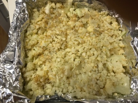 Cauliflower Pudding ready to bake