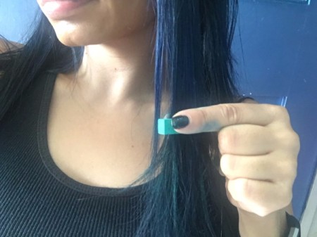 DIY Temporary Ombre Hair - similar color for an ombre effect