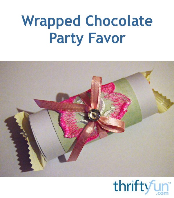 Wrapped Chocolate Party Favor ThriftyFun