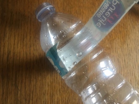 Plastic Bottle and Washi Tape Bracelet - remove label and clean bottle