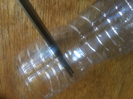 Plastic Bottle and Washi Tape Bracelet - cut a C shaped piece out of the bottle as base for the bracelet