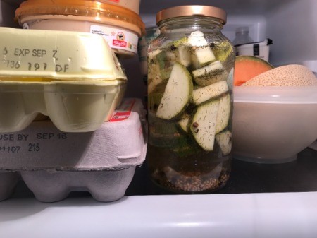 pickles in fridge