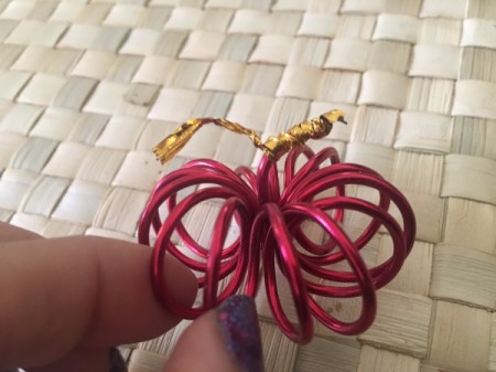 Mini Floral Wire Pumpkins - pull out a stem and wrap with twist tie