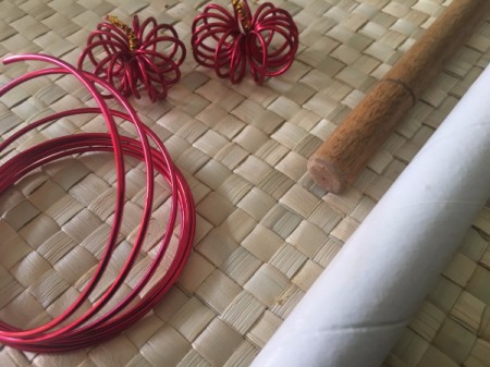 Mini Floral Wire Pumpkins - use larger cylinder for bigger pumpkin