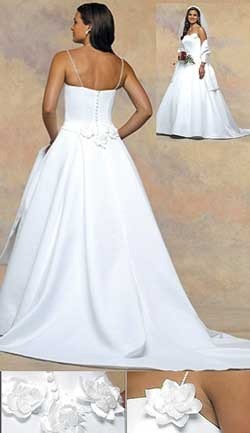 Wrinkled Wedding Dress