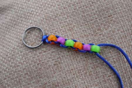 Beaded Key Ring - continue until you reach the length you want