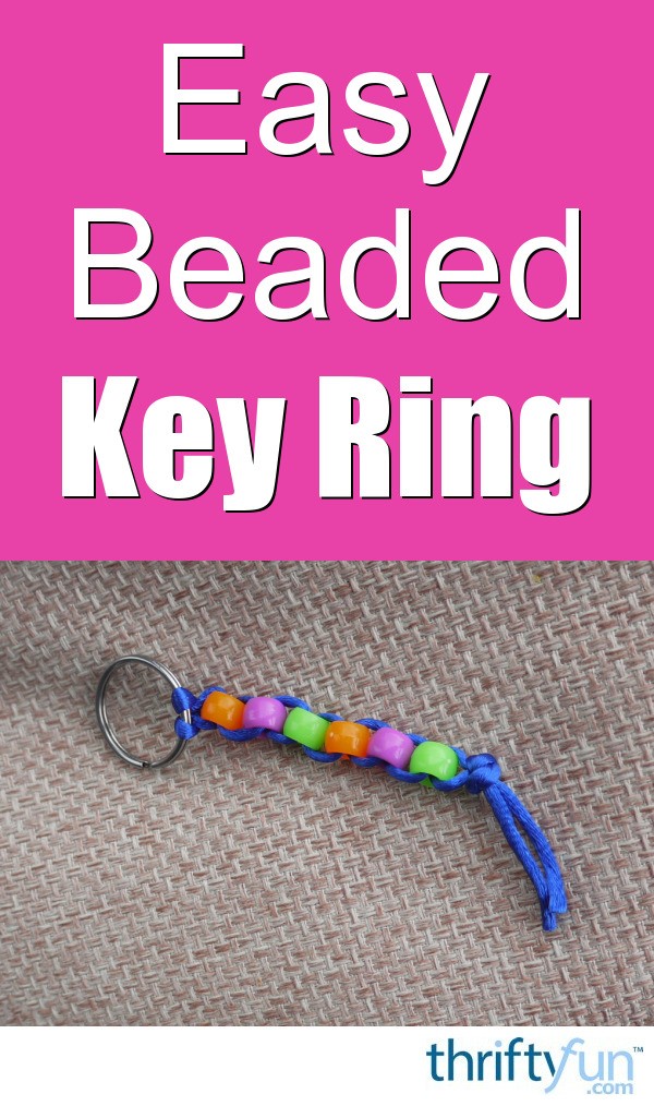 How to Make an Easy Beaded Key Ring ThriftyFun