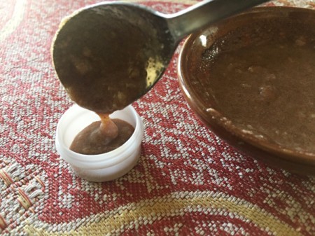 Homemade Plumping Lip Exfoliator - transfer to clean containers with lids