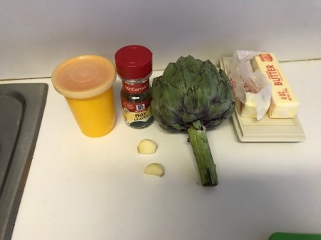 Steamed Artichoke ingredients