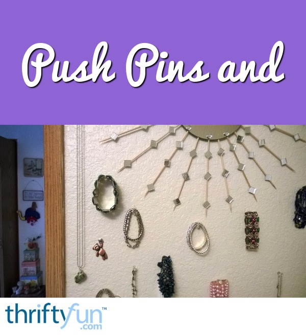 Hanging Jewelry On Push Pins ThriftyFun