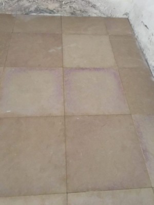 Edges of Marble Tiles are Turning Purple - purple color along tile edges