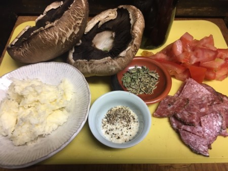 Portobello Mushroom Pizza ingredients