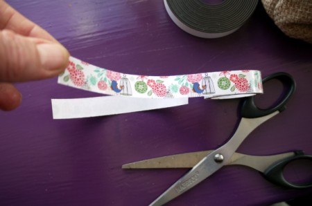 Magnetic Bookmarks - if using tape, stick back to back or to both sides of paper and trim