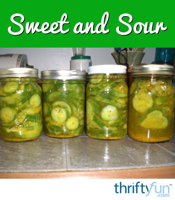 Sweet and Sour Refrigerator Pickles ThriftyFun