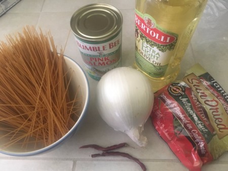 Salmon Sun-dried Tomato Pasta ingredients