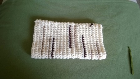 Crocheted "Timber" Neck Pillow Pattern - finished tube