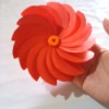 Making Folded Circle Paper Flowers - finished flower