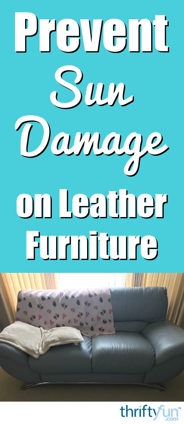 How to Prevent Sun Damage on Leather Furniture ThriftyFun