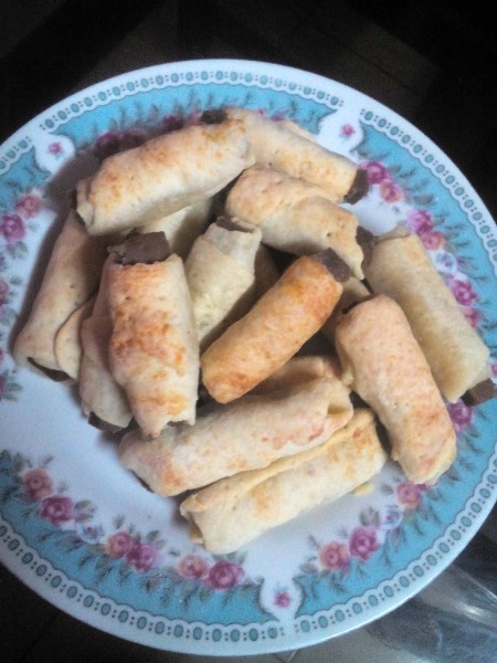 Fish Sticks in Mozzarella Blankets on plate