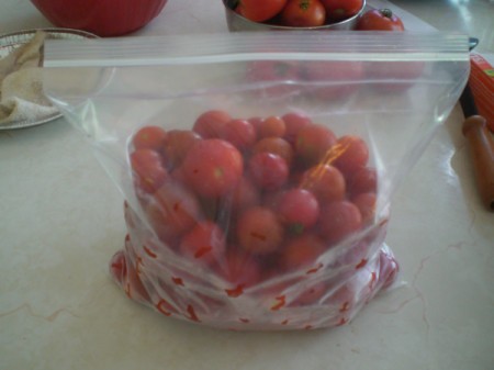 Frozen Small Tomatoes in bag