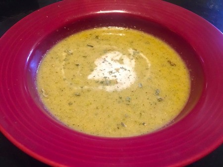 Broccoli Lemon Mint Soup