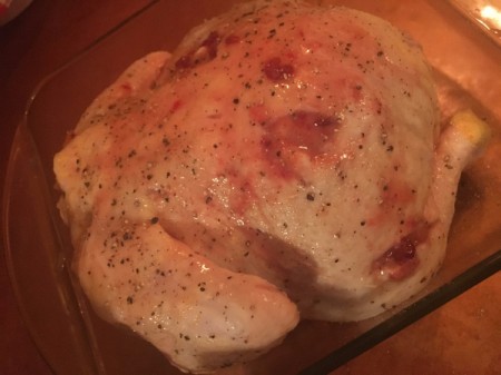 Jammy Roast Chicken - Chicken ready to bake