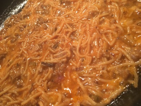 Leftover Spaghetti Pizza