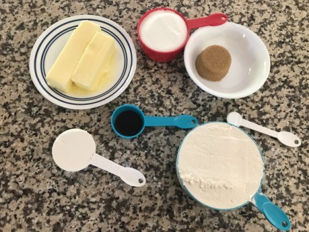 Cake Cookie ingredients