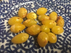 How to Prepare Ginkgo Nuts - Cooked and shelled Ginkgo nuts.