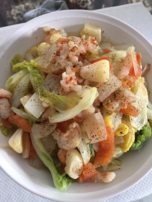 Napa Cabbage Stir Fry in bowl