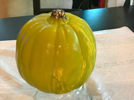 Foam Pumpkin Faux Cactus - add additional coats as needed