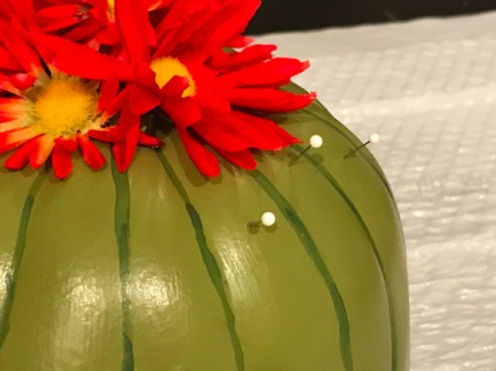 Foam Pumpkin Faux Cactus - stagger them for a more realistic look