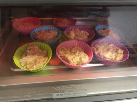 filled muffin tins