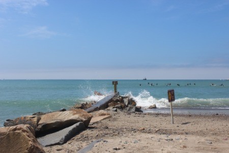 The surf at Doheny State Beach in California.