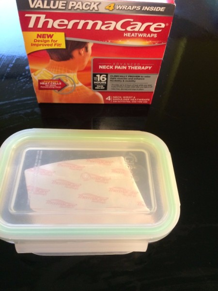 Save on ThermaCare Heat Wraps - store in an airtight container