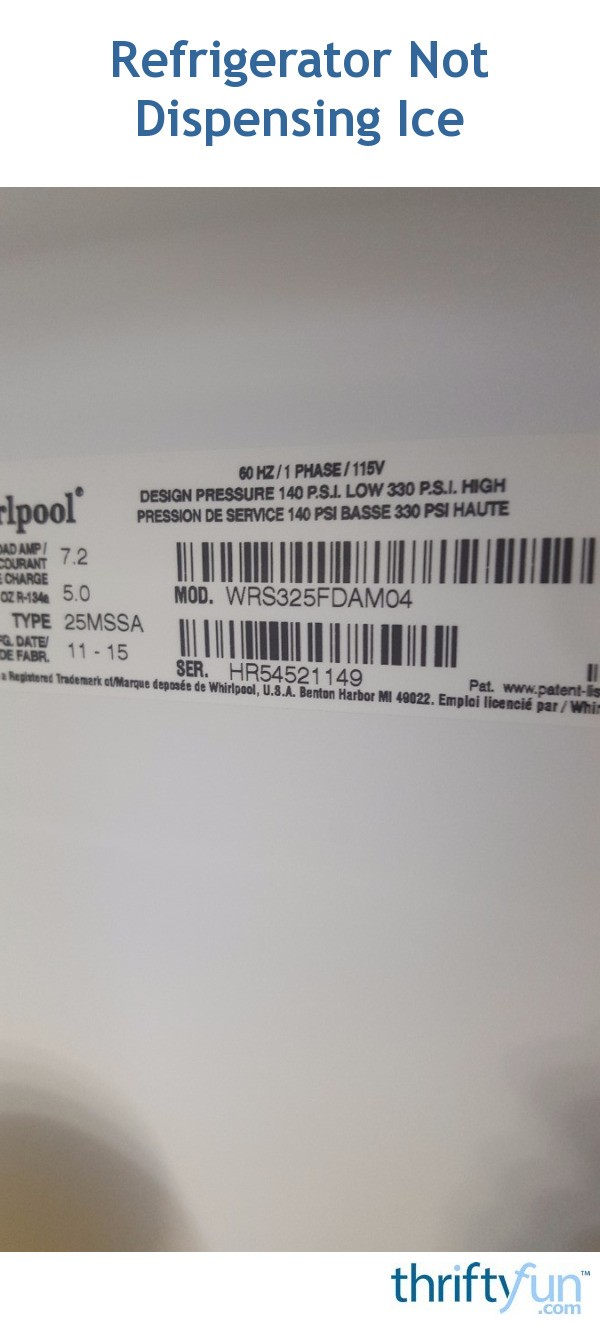 Refrigerator Not Dispensing Ice? ThriftyFun