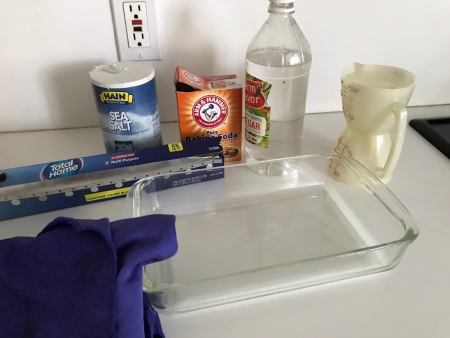 Cleaning Silver with Aluminum Foil - supplies